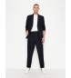 A|X Armani Exchange Hose aus marineblauem Leinen