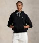 Polo Ralph Lauren Shrunken Fit fleece sweatshirt black