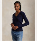 Polo Ralph Lauren Maglione blu navy in cashmere e lana