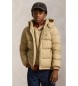 Polo Ralph Lauren Beige Gorham-donsjas met capuchon