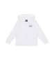 EA7 Sudadera Core Identity de algodón blanco