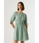 Pepe Jeans Grünes Chiara-Kleid