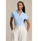 Polo Ralph Lauren Blå elastisk polo i slim fit