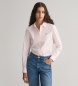 Gant Elastyczna koszula Oxford Slim Fit różowa