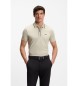 BOSS Active Polo Shirt, slim fit, beige