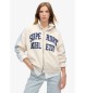 Superdry Felpa Athletic Applq Loose Zip Track, beige