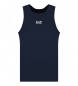 EA7 Ärmelloses T-Shirt in Marineblau