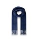 Hackett London Sjaal Frame Stripe marineblauw