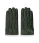 Hackett London Guantes de piel Commuter Nubuck Touch verde