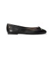 Lauren Ralph Lauren Jayna black leather ballet flats