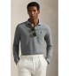 Polo Ralph Lauren Polo grigia slim fit in piqué