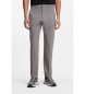 BOSS Pantaloni grigi a vestibilità slim in tessuto elasticizzato
