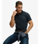 Superdry Polo Vintage Destroy azul-marinho