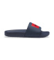 HUGO Flip-Flops mit Logo auf dem Riemen in Marineblau