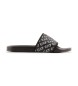 EA7 Chanclas All Over Logo negro