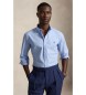 Polo Ralph Lauren Elastisches Popeline-Hemd Custom Fit blau
