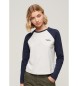 Superdry Camiseta de béisbol con logotipo Essential gris