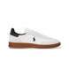 Polo Ralph Lauren Bedford trainers in white suede and leather