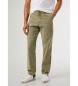 Pepe Jeans Chinobyxa Regular Canvas grön
