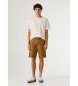 Pepe Jeans Chino régulier court marron