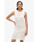 Superdry White crochet mini dress