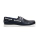 Hackett London Deck One Navy Leather Moccasins