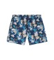 BOSS Calções de banho Estampado Integral azul