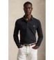 Polo Ralph Lauren Polo de piqué Slim Fit de manga larga negro