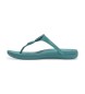Fitflop Solay Glossy-Disc Toe sandalen groen