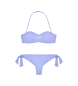 EA7 Bikini z logotipom lila