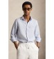 Polo Ralph Lauren Camicia di lino a righe Custom Fit blu