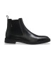 BOSS Bottines en cuir Calev noir