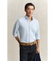 Gant Blue Regular Fit Stretch Piqué Knit Shirt