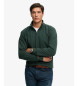 Superdry Green Essential Logo Raglan Henley Sweater