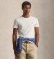Polo Ralph Lauren T-shirt en maille Custom Slim Fit blanc