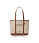 Polo Ralph Lauren Tote-shoppertaske i bomuldslærred, beige, brun