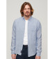 Superdry Camisa Studios em linho azul