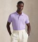 Polo Ralph Lauren Polo piqué elastyczne Custom Slim Fit liliowe