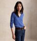 Polo Ralph Lauren Blauwe kasjmier- en wollen trui