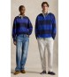 Polo Ralph Lauren Rugby-Shirt Big Fit gestrickt blau