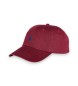 Polo Ralph Lauren Gorra de chino de algodón burdeos