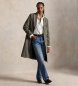Polo Ralph Lauren Gray herringbone wool blend coat