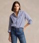 Polo Ralph Lauren Blå bomuldsskjorte med striber Relaxed Fit