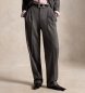 Polo Ralph Lauren Bacall Hose aus Wollmischung grau