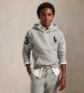 Polo Ralph Lauren Sweat à capuche en molleton avec Big Pony gris