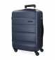Roll Road Flex Large Rectangular Suitcase Navy Blue