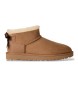 UGG Ultra Mini Bailey Bow Brown Leather Boots