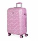 ITACA Dekleta potovalni kovček Pink Stars Print -67X45X24Cm