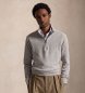 Polo Ralph Lauren Maglione in maglia di piqué e cotone grigio