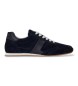 Lauren Ralph Lauren Sneaker Dani in camoscio e pelle blu navy